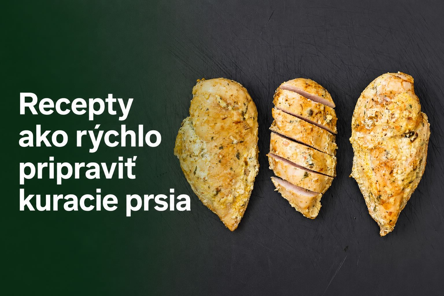 Recepty ako rýchlo pripraviť kuracie prsia – ilustračná grafika