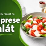 Originálny recept na Caprese šalát Caprese šalát s paradajkami, mozzarellou, bazalkou a olivovým olejom