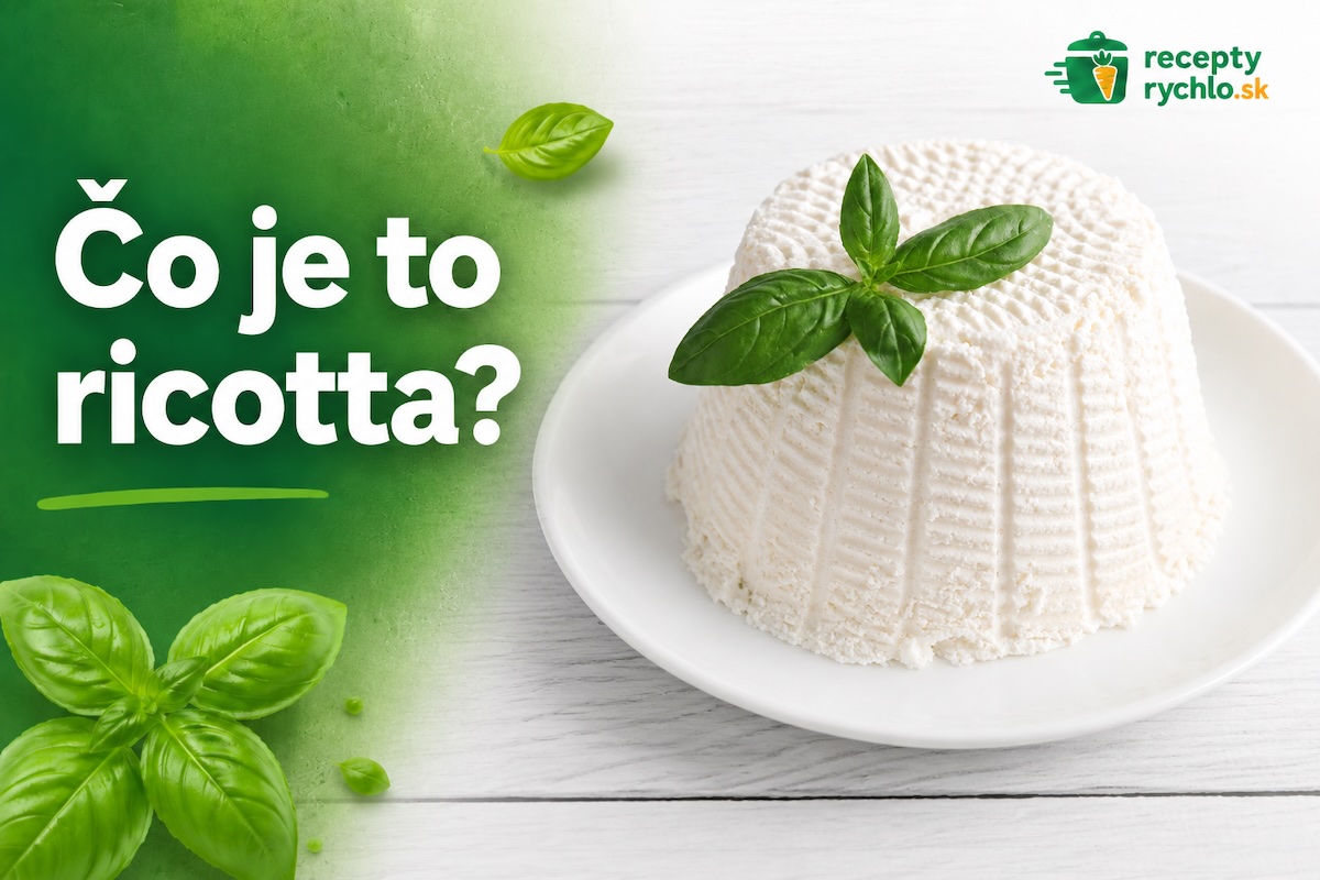Ricotta na tanieri s bazalkou