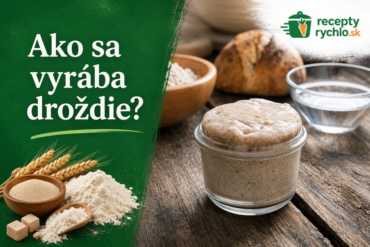 Domáce droždie pripravené fermentáciou