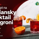Ako pripraviť Negroni, recept na originálny taliansky koktail Negroni koktail s pomarančom, ľadom, Campari, ginom a sladkým vermútom