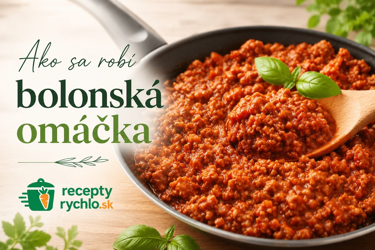 Bolonské ragú z mletého mäsa a paradajok pripravené v panvici