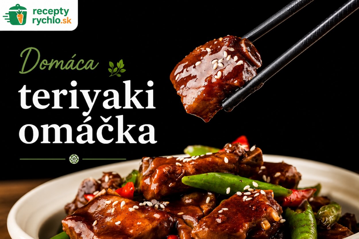 Domáca teriyaki omáčka na mäse so sezamom a zeleninou