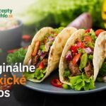 Originálne mexické tacos s mäsom a zeleninou