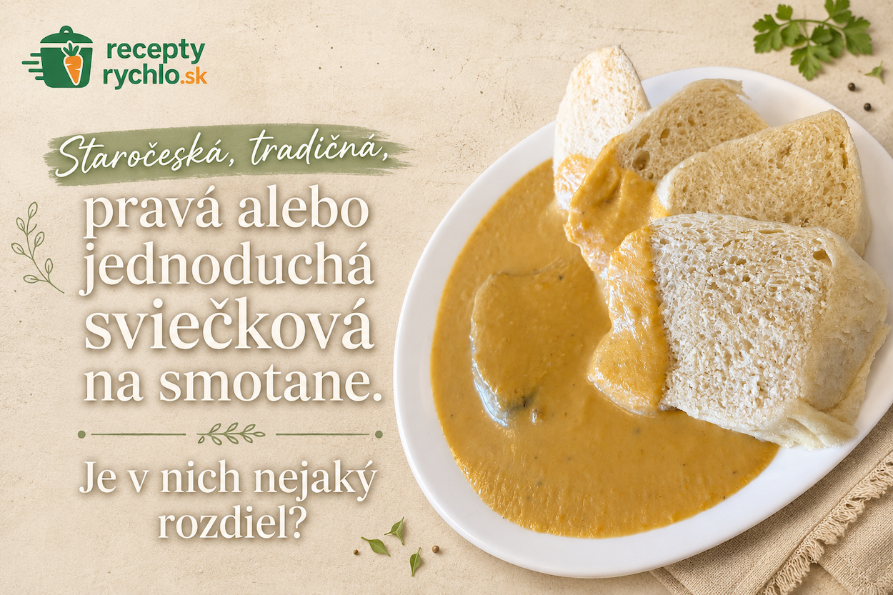 Staročeská, tradičná, pravá alebo jednoduchá sviečková na smotane s knedľou