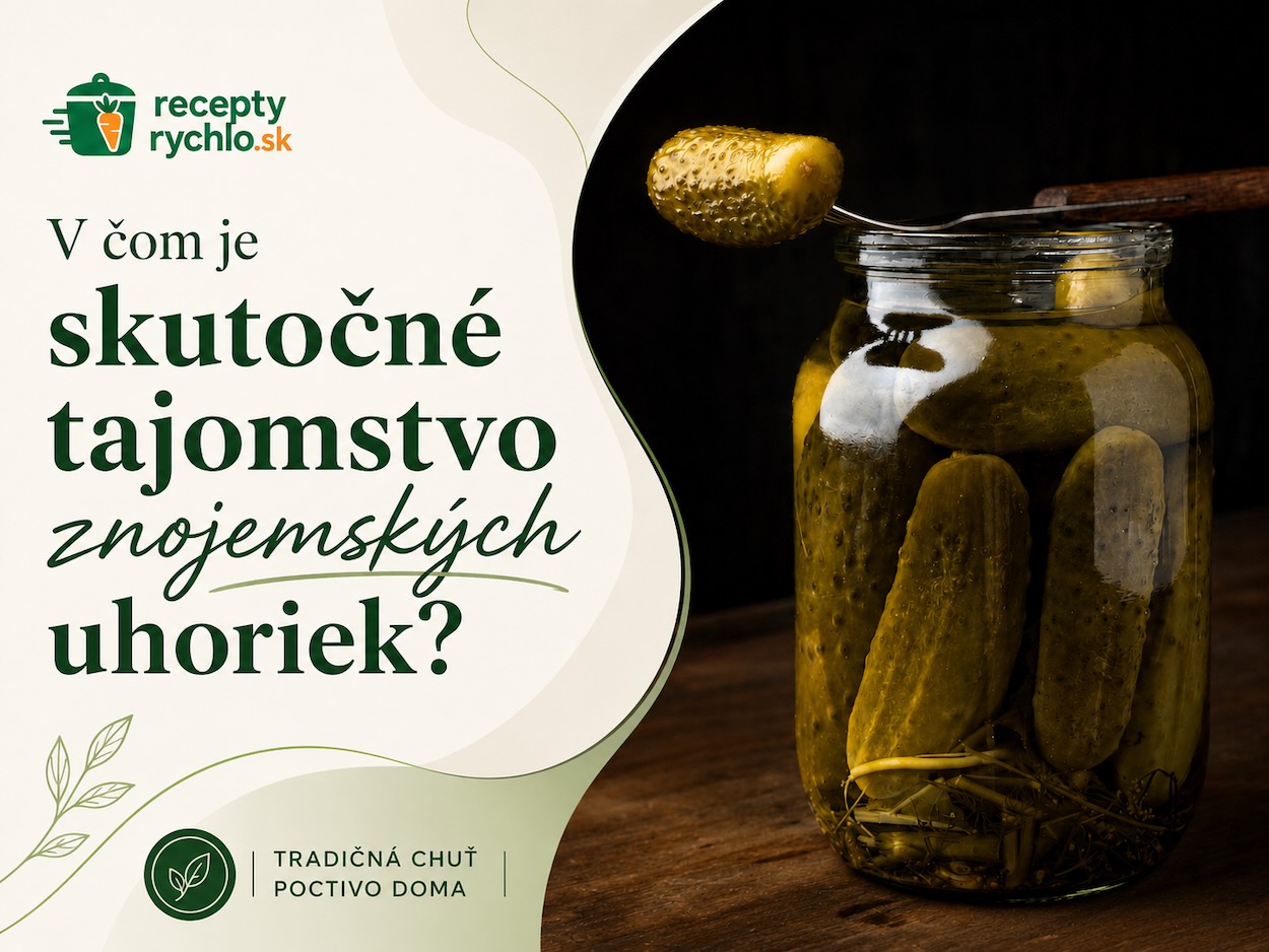Znojemské uhorky v pohári s lyžicou