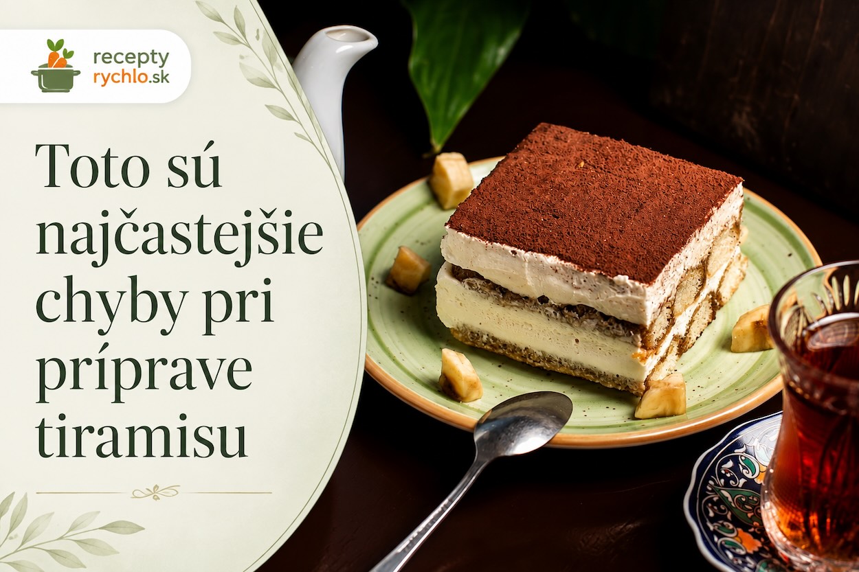 Tiramisu s mascarpone krémom, kávovými piškótami a kakaom