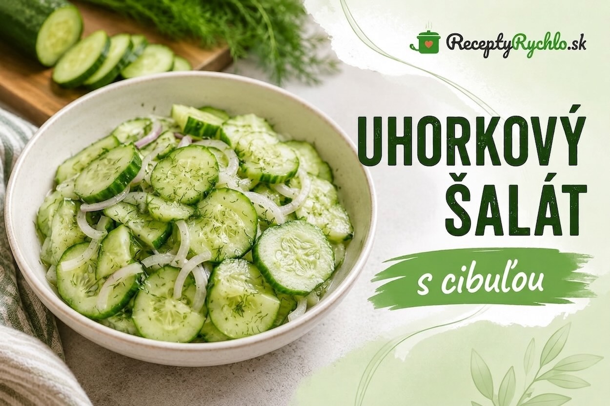 Uhorkový šalát s cibuľou