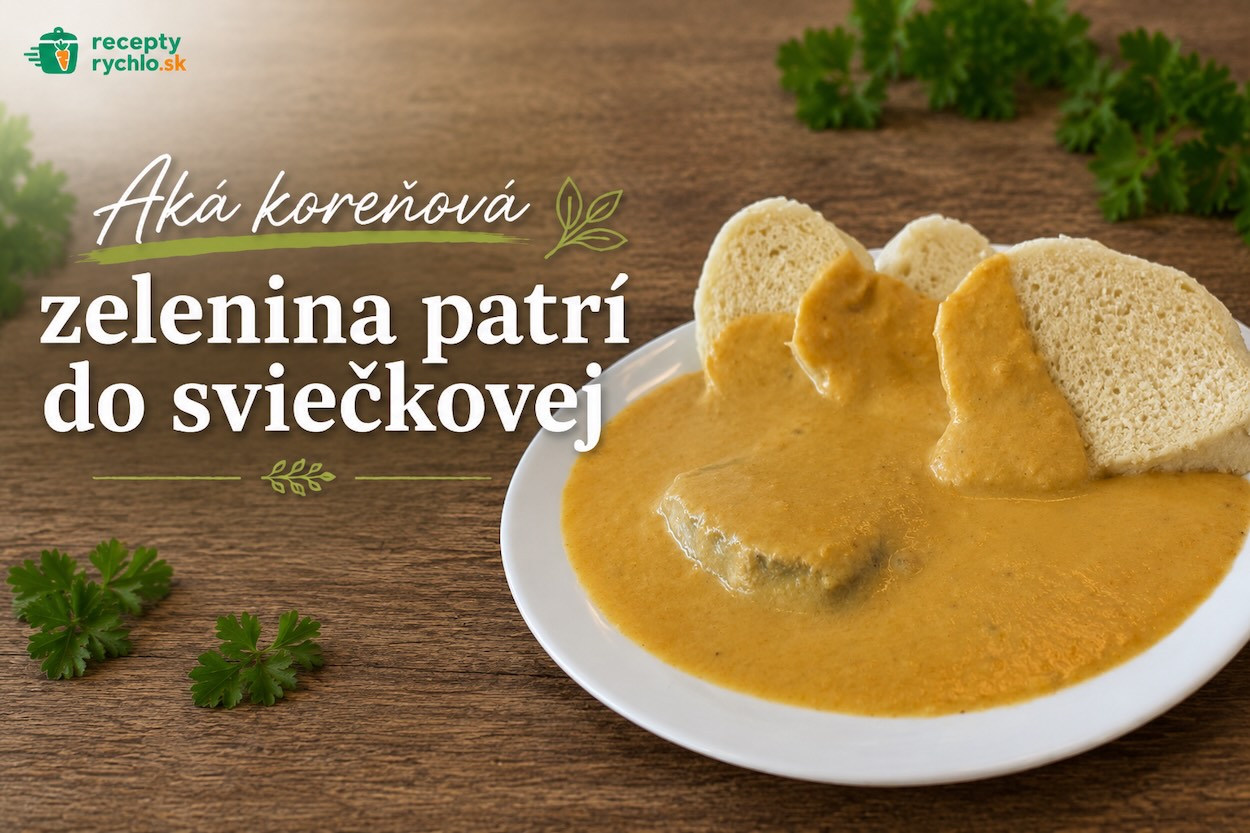 Sviečková na smotane s koreňovou zeleninou, hovädzím mäsom a knedľou