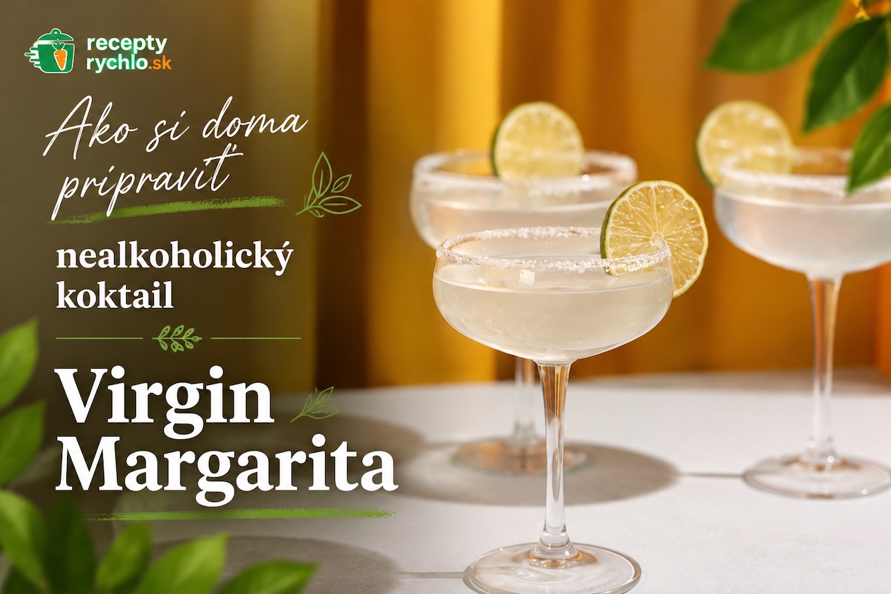 Virgin Margarita v pohári coupe so slaným okrajom a limetkou
