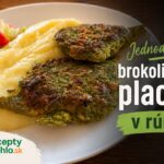 Jednoduché brokolicové placky v rúre so zemiakovou kašou