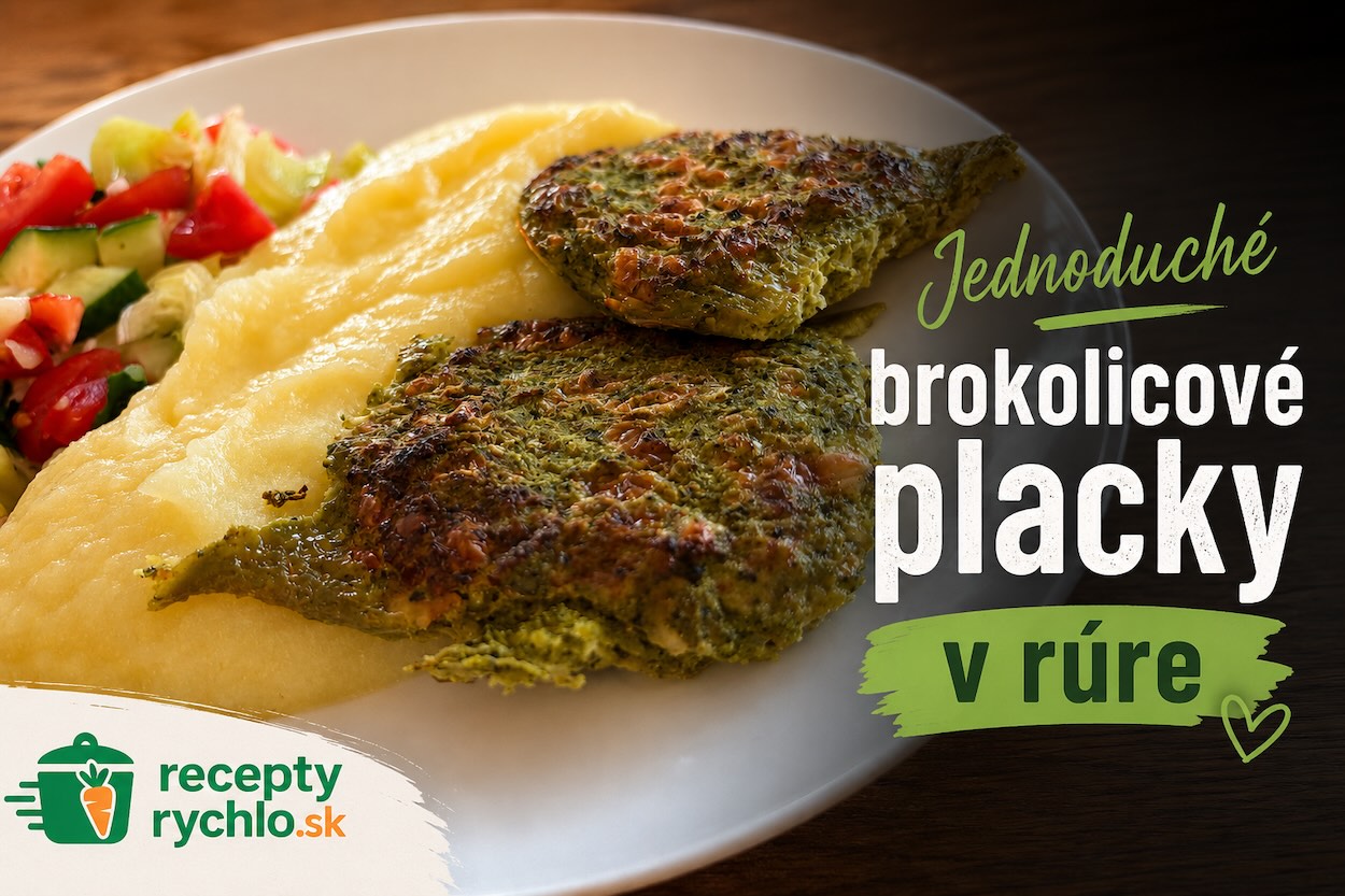 Jednoduché brokolicové placky v rúre so zemiakovou kašou