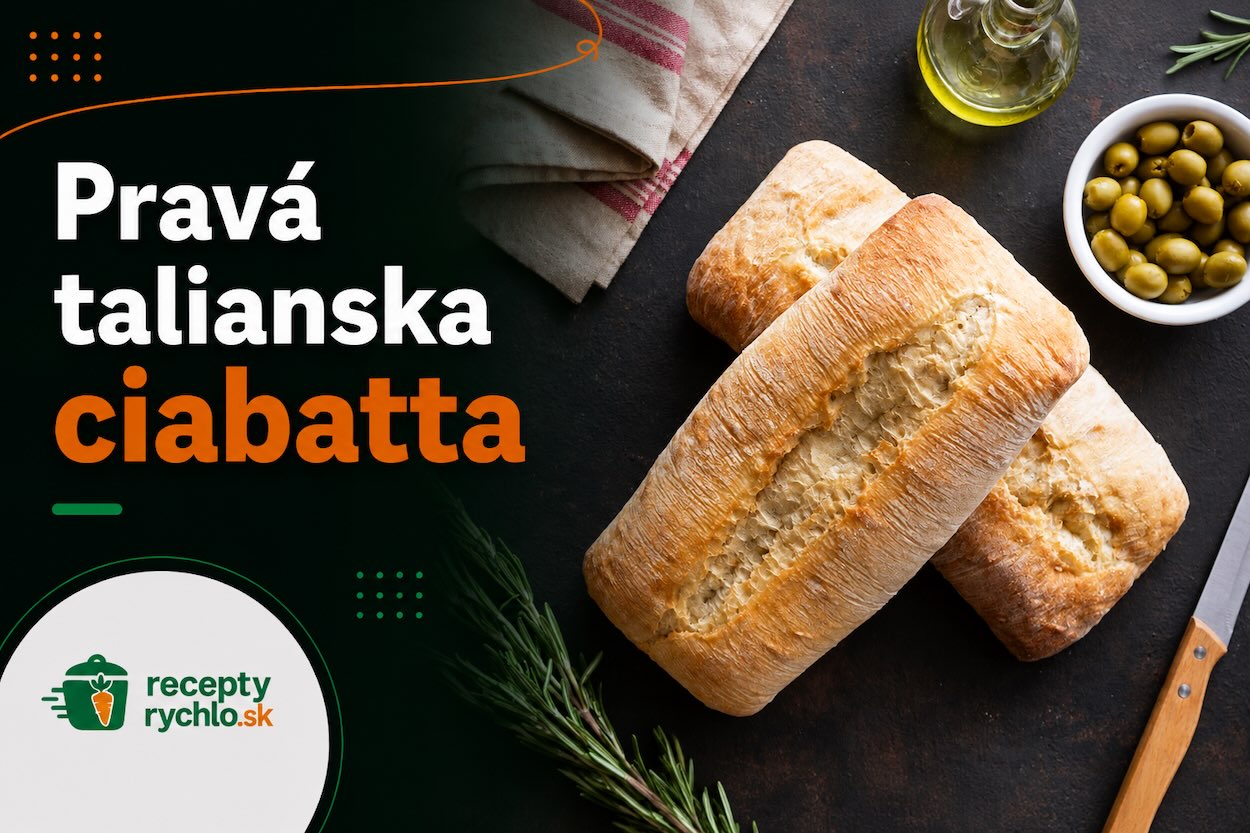Tri bochníky talianskej ciabatty s olivami a olivovým olejom