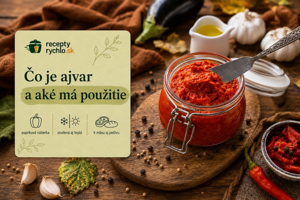 Ajvar v sklenenom pohári – balkánska nátierka z červenej papriky