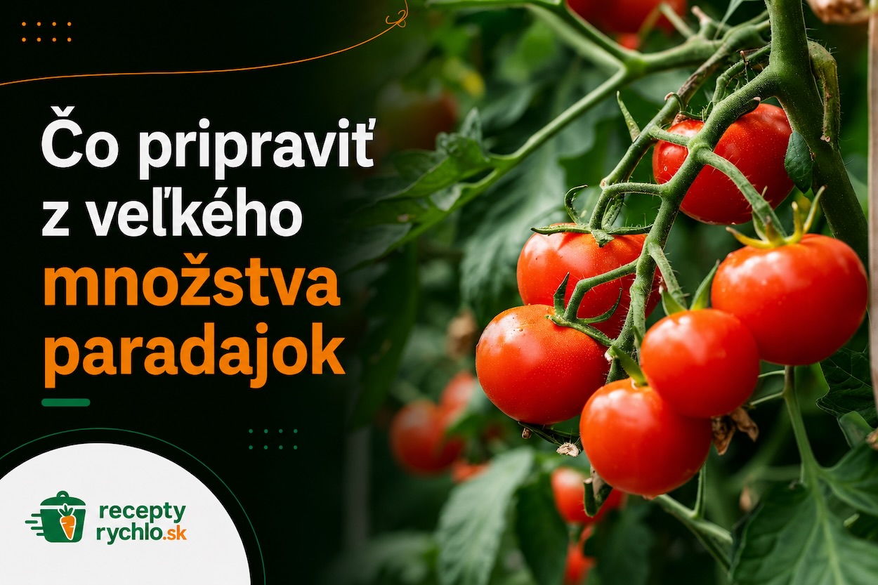 Veľká úroda zrelých paradajok na rastline