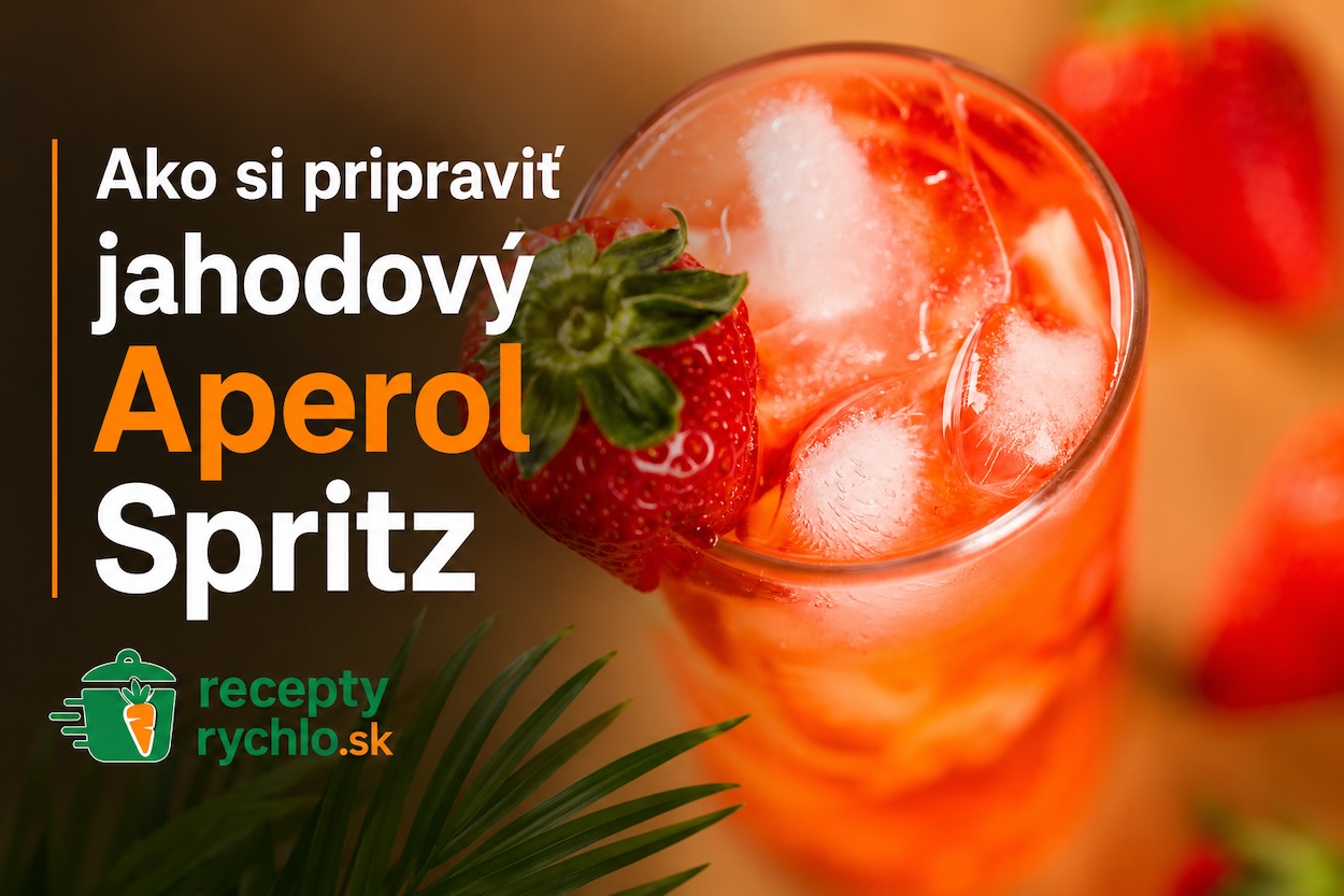Jahodový Aperol Spritz – ovocná letná verzia