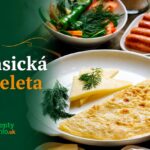 Klasická omeleta – jednoduchý tradičný recept z vajec Klasická omeleta na tanieri so syrom a bylinkami
