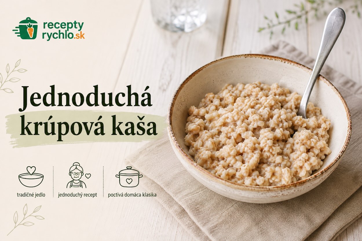 Jednoduchá krúpová kaša z jačmenných krúp