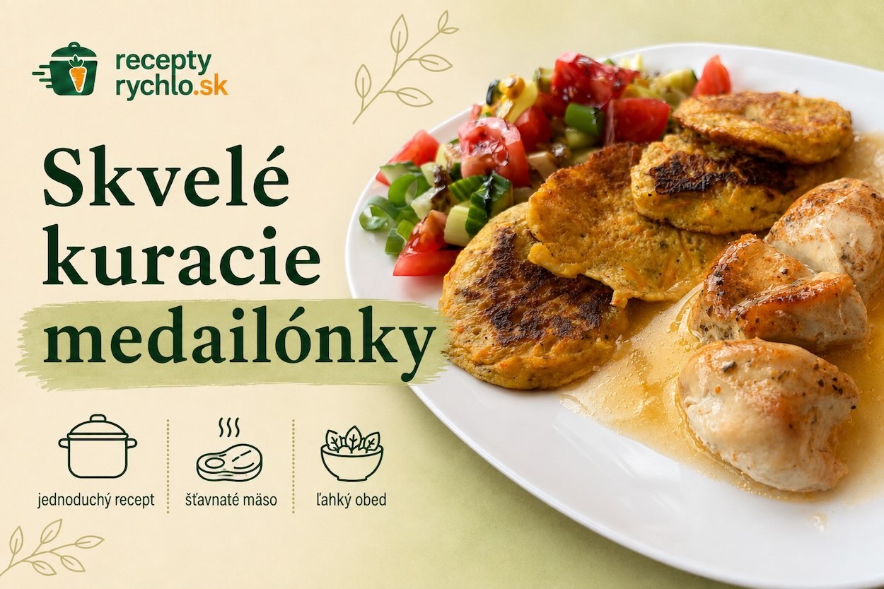 Kuracie medailónky v smotanovej omáčke
