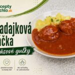 Paradajková omáčka a mäsové guľky s varenými zemiakmi