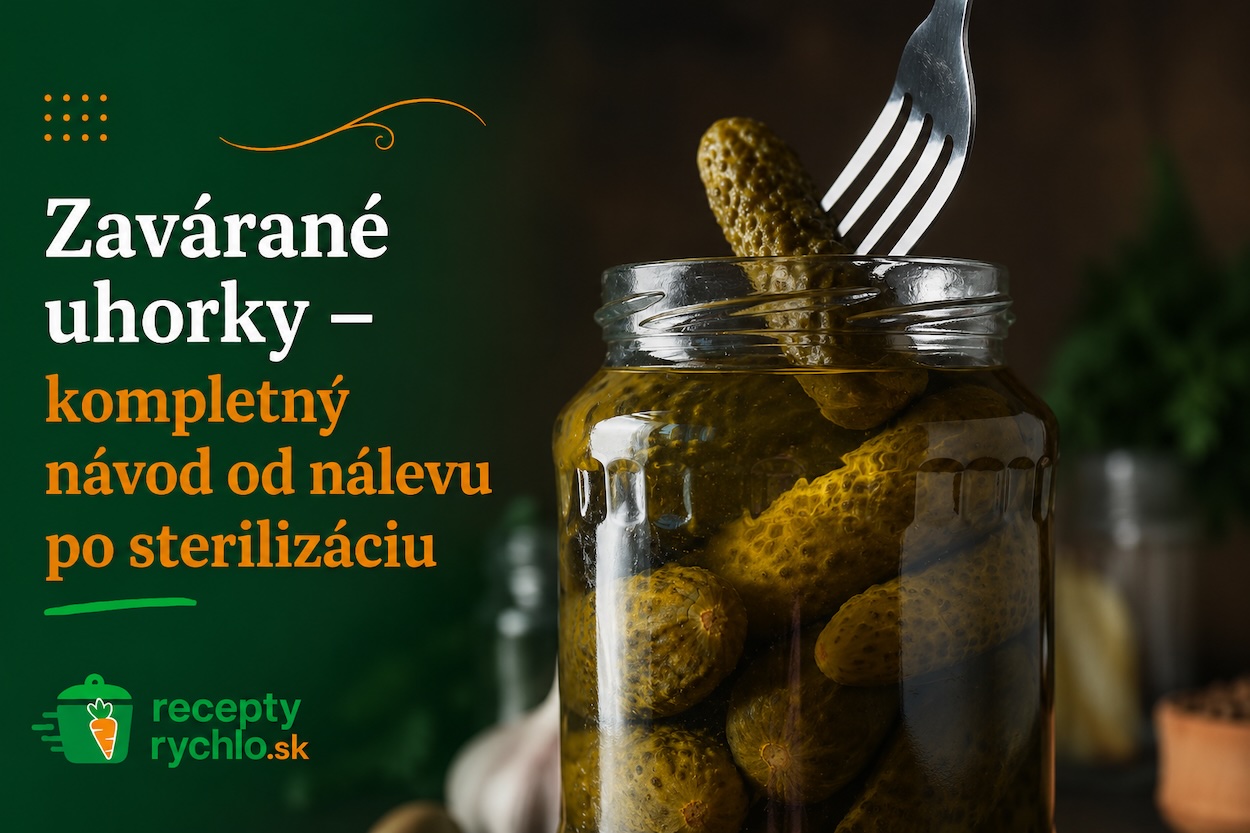 Zavárané uhorky v pohároch