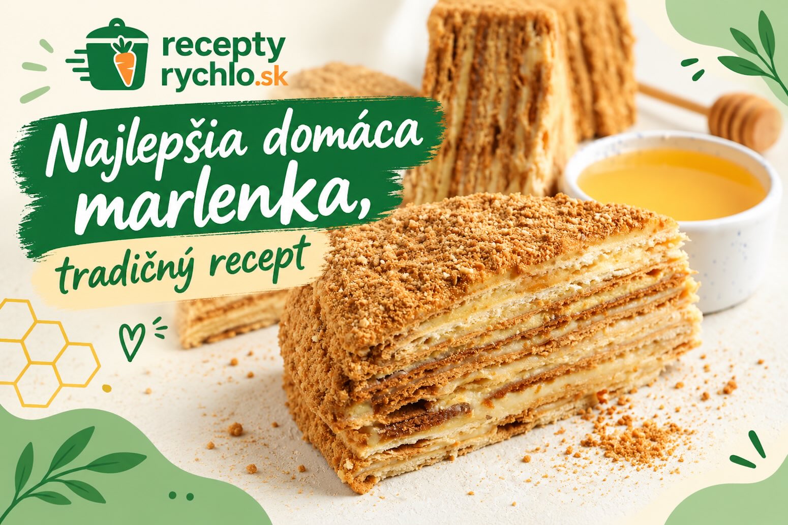 Najlepšia domáca marlenka – medová torta s orechovým krémom