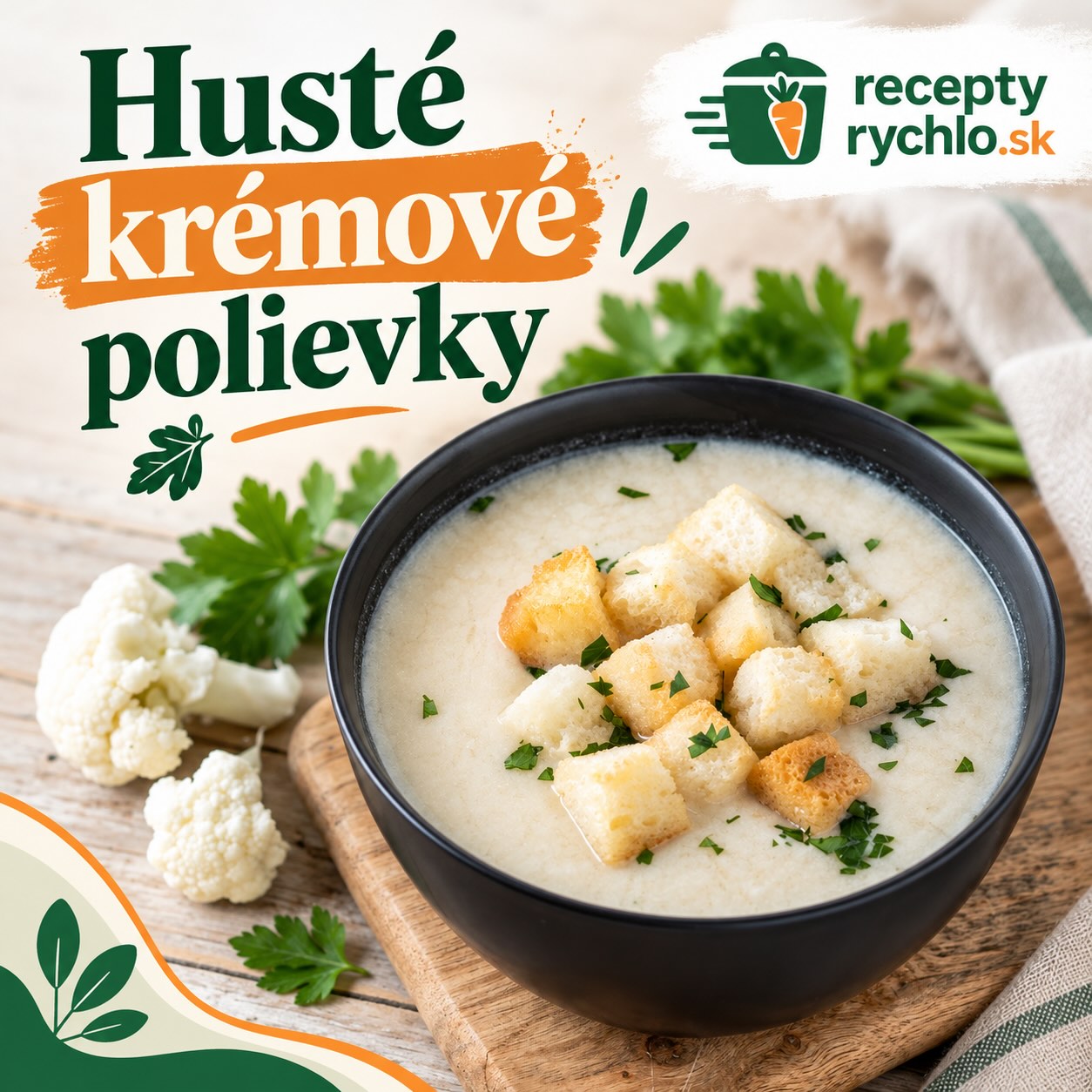 Husté krémové polievky – 10 tradičných receptov