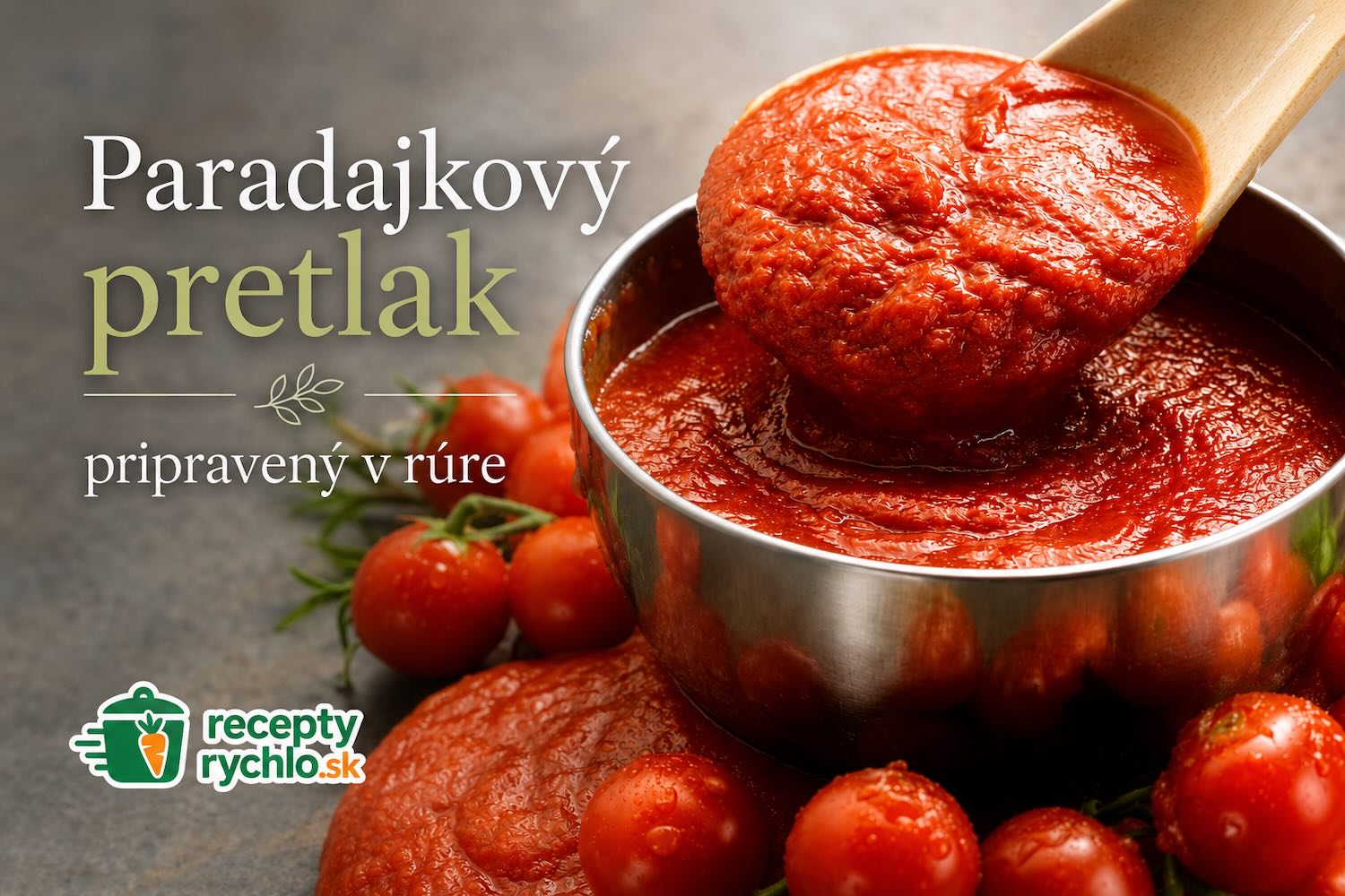 Paradajkový pretlak v rúre